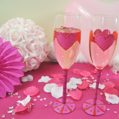 Saint Valentin douceur rose et blanc